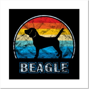 Beagle Vintage Design Dog Posters and Art